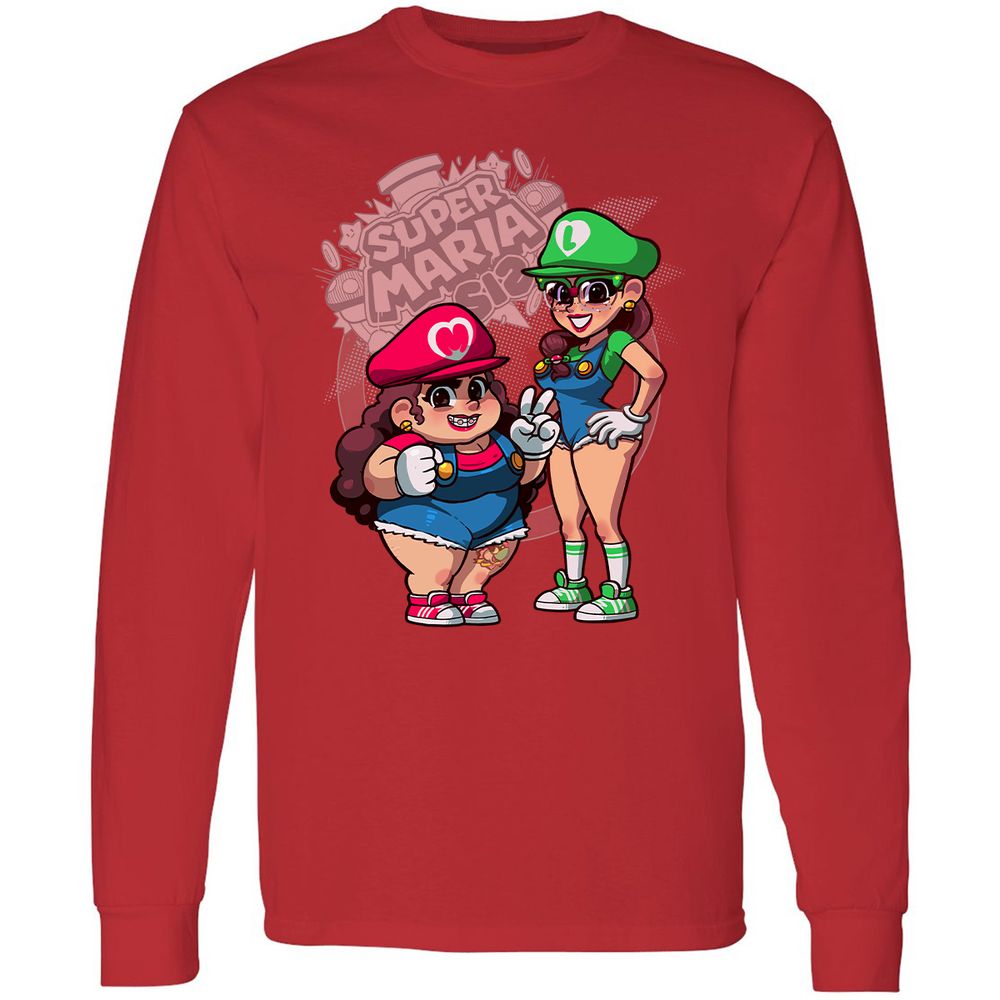Long Sleeve T-Shirt - LDT9CW5U - Red - 14