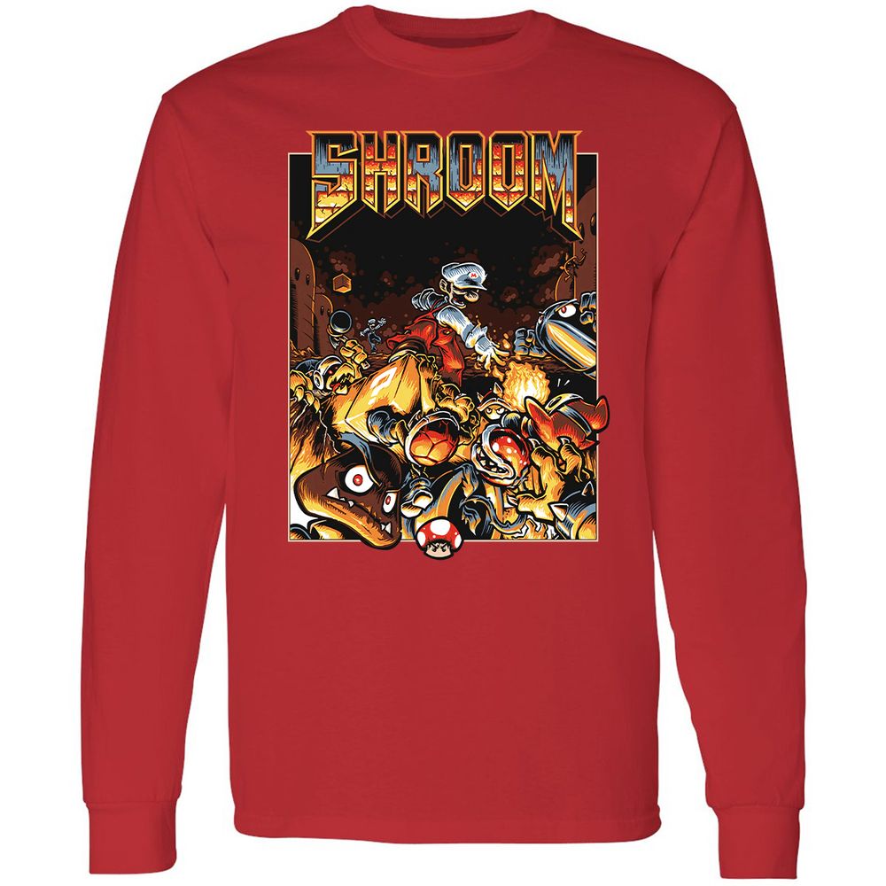 Long Sleeve T-Shirt - 8QCRFE8L - Red - 14