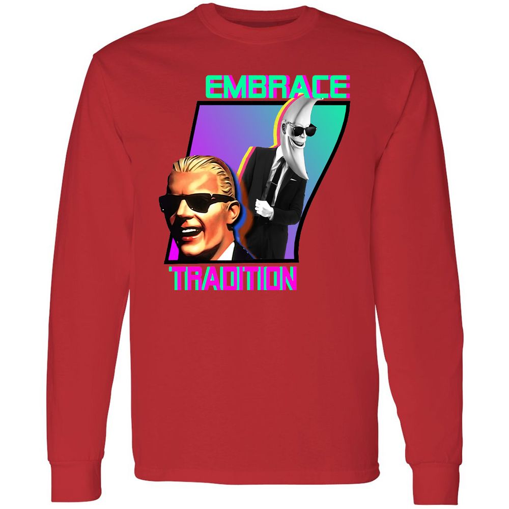 Long Sleeve T-Shirt - AUMDV4ER - Red - 14