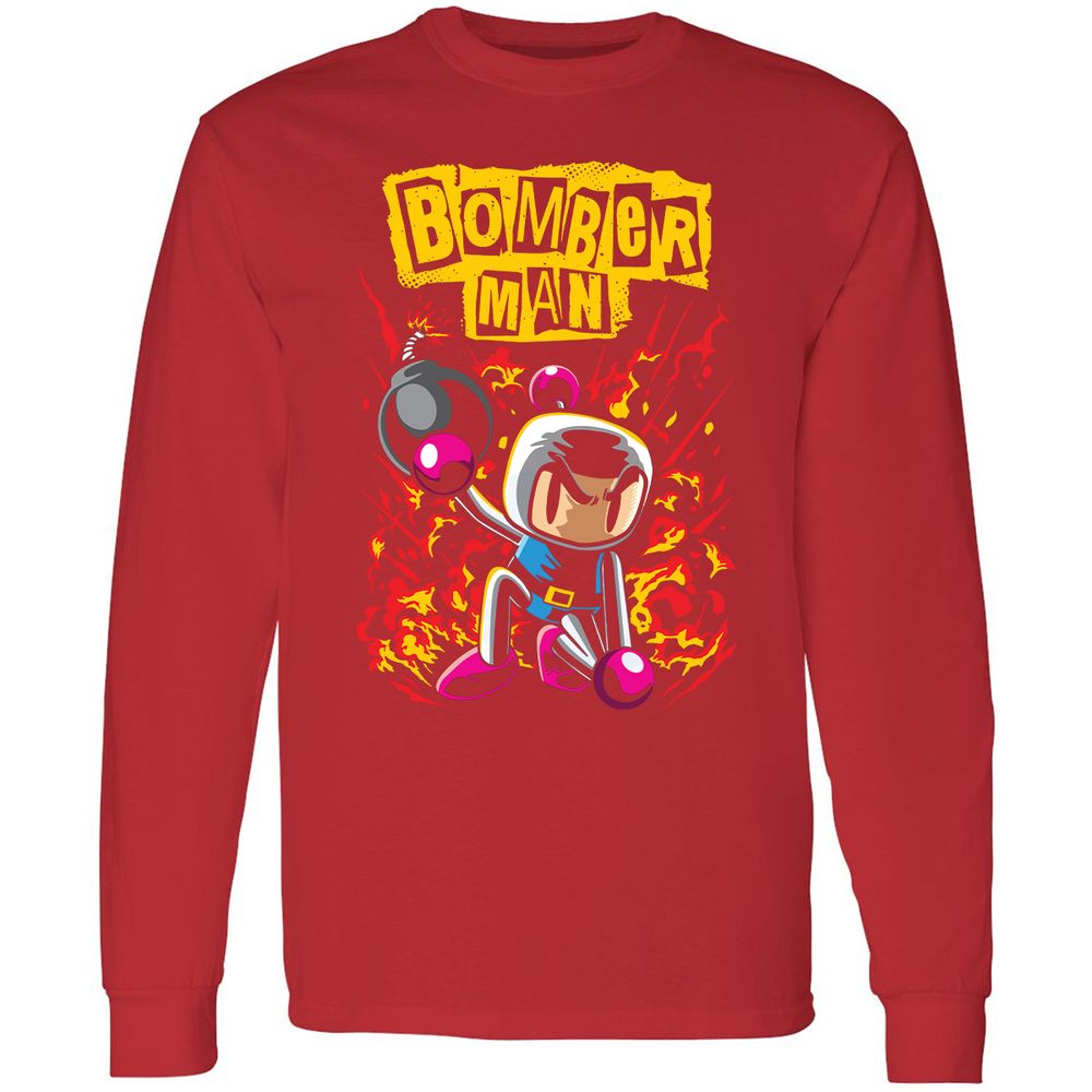 Long Sleeve T-Shirt - CCBU8Q78 - Red - 14