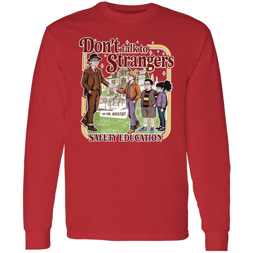 Long Sleeve T-Shirt - 2HFLVEKQ - Red - 14