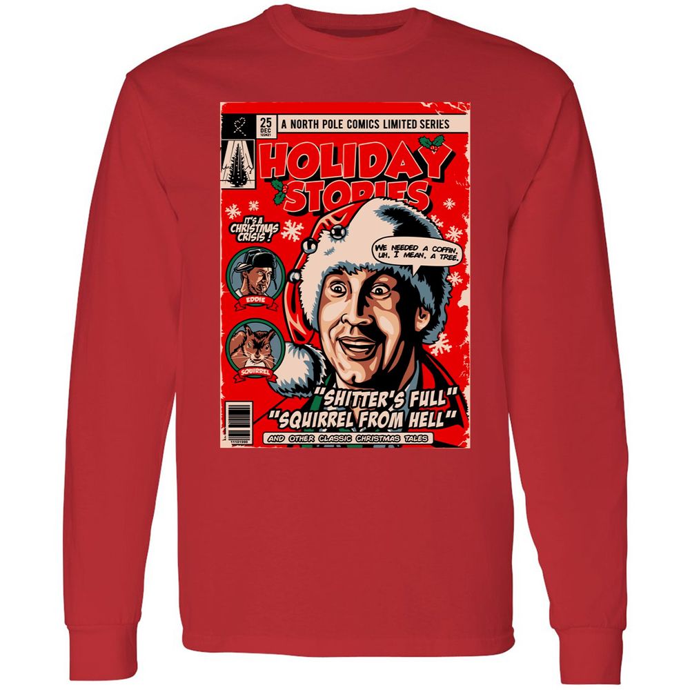 Long Sleeve T-Shirt - 8SQXNYMY - Red - 14