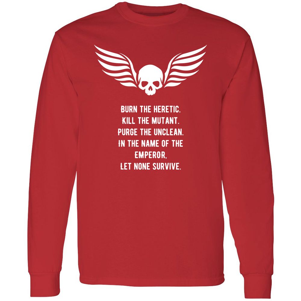 Long Sleeve T-Shirt - HU4H2GJN - Red - 14