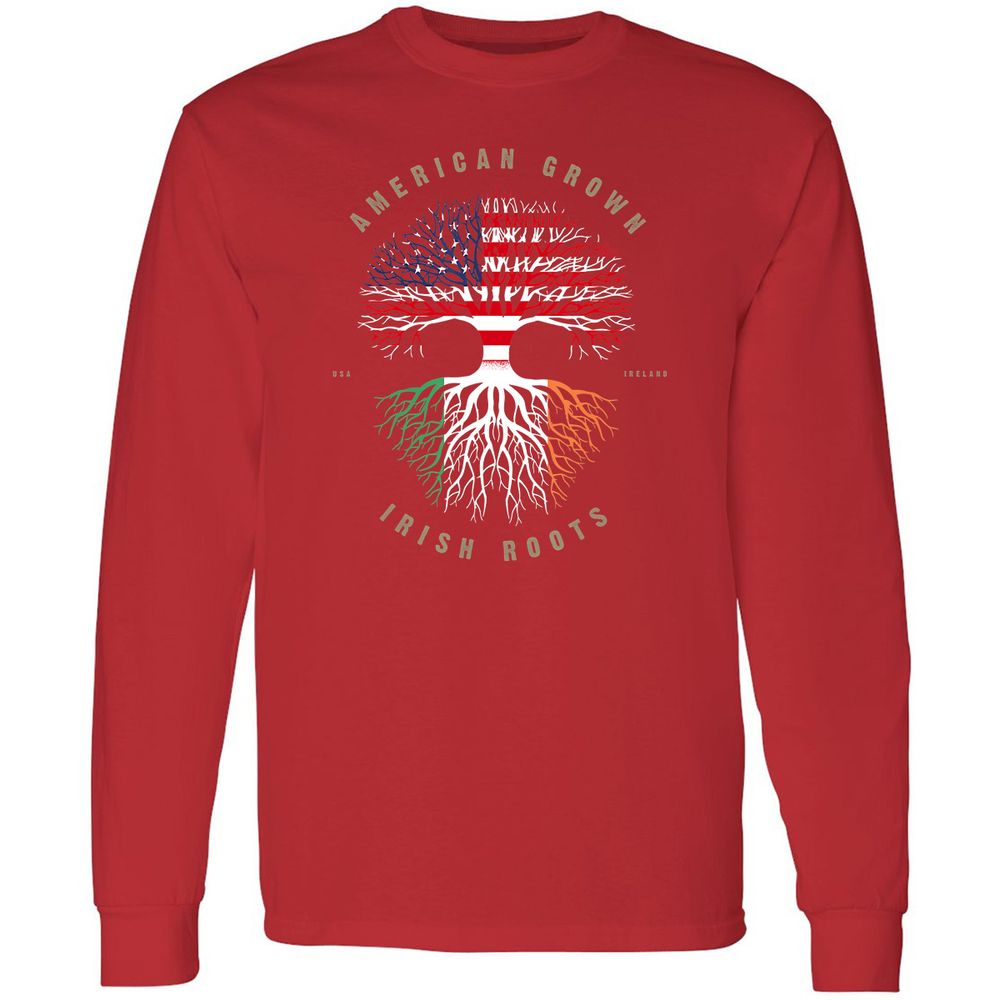 Long Sleeve T-Shirt - C7JQGKV8 - Red - 14