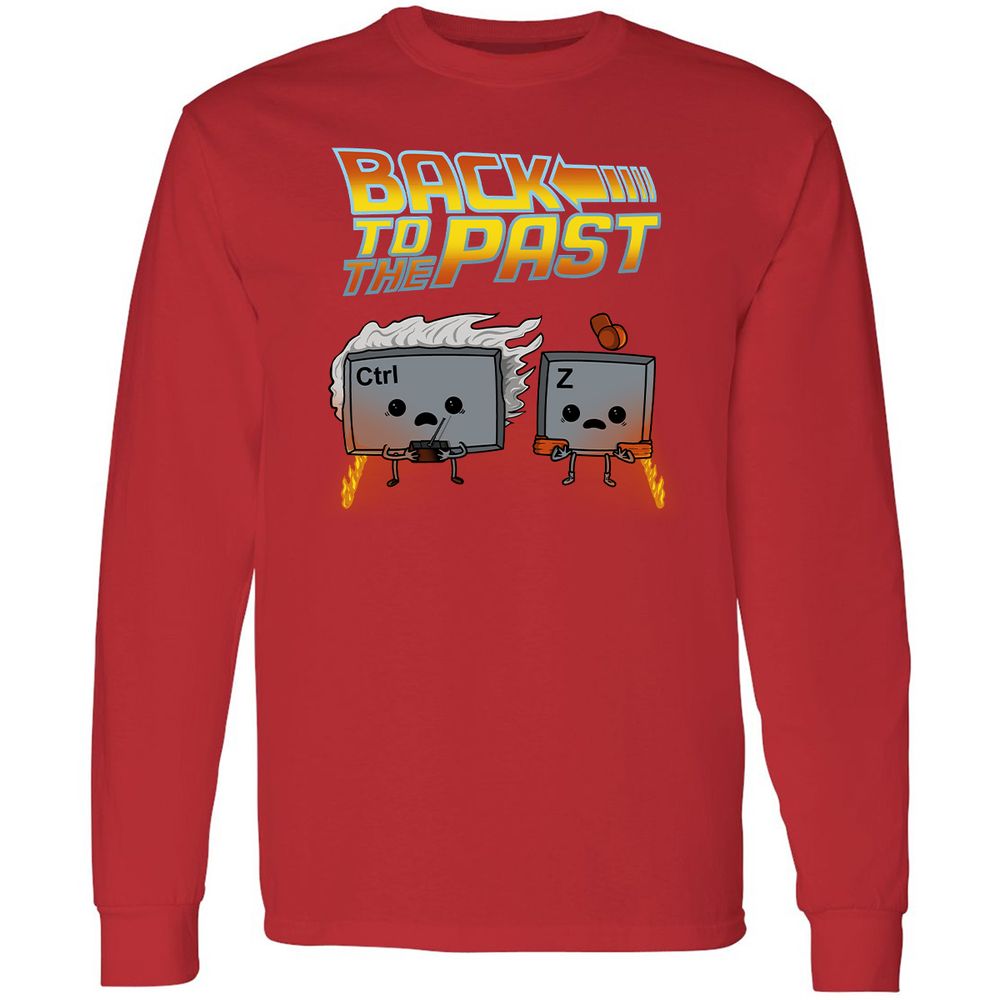 Long Sleeve T-Shirt - KKGVUZ6W - Red - 14