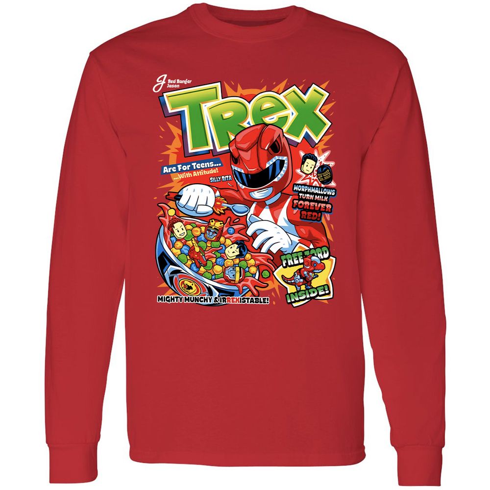 Long Sleeve T-Shirt - S4QWXD88 - Red - 14