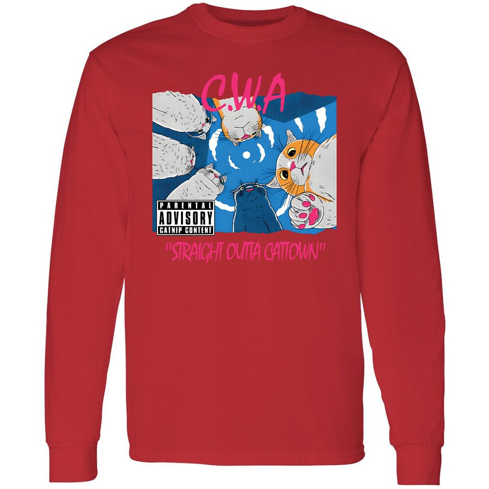 Long Sleeve T-Shirt - K7FUBXG5 - Red - 14