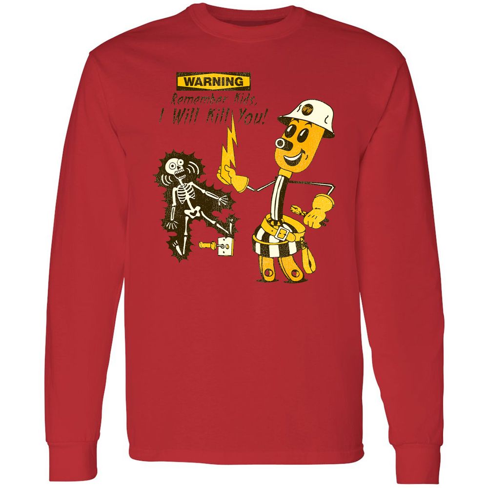 Long Sleeve T-Shirt - CX9RW1SA - Red - 14