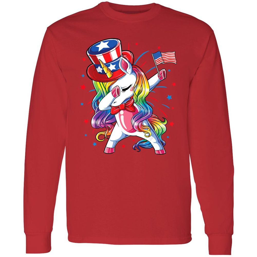 Long Sleeve T-Shirt - NAUXF7E3 - Red - 14