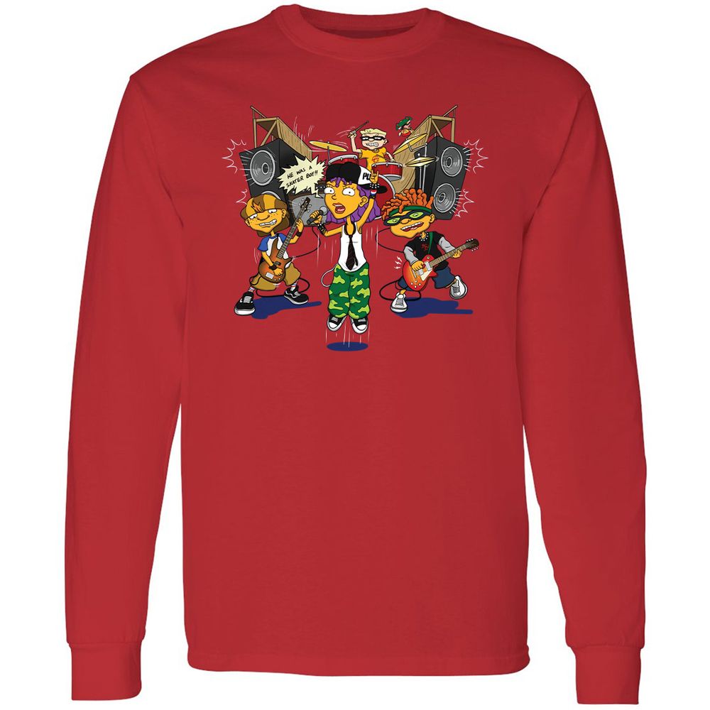 Long Sleeve T-Shirt - H8T3TJKE - Red - 14