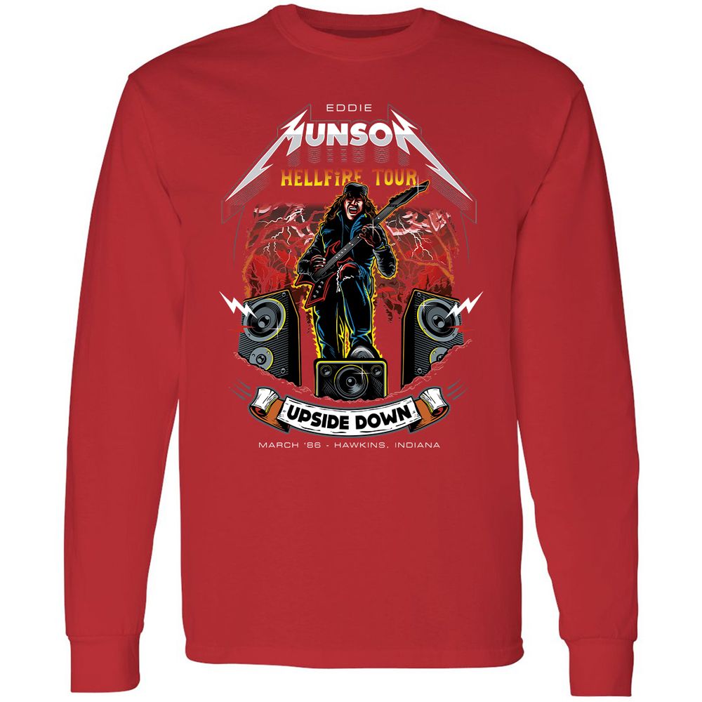 Long Sleeve T-Shirt - MVSTPU5Z - Red - 14