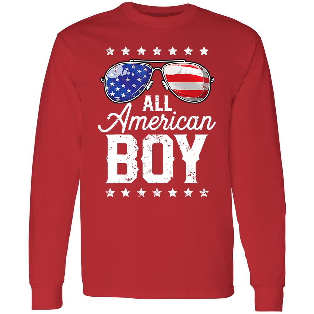 Long Sleeve T-Shirt - UBBY164H - Red - 14