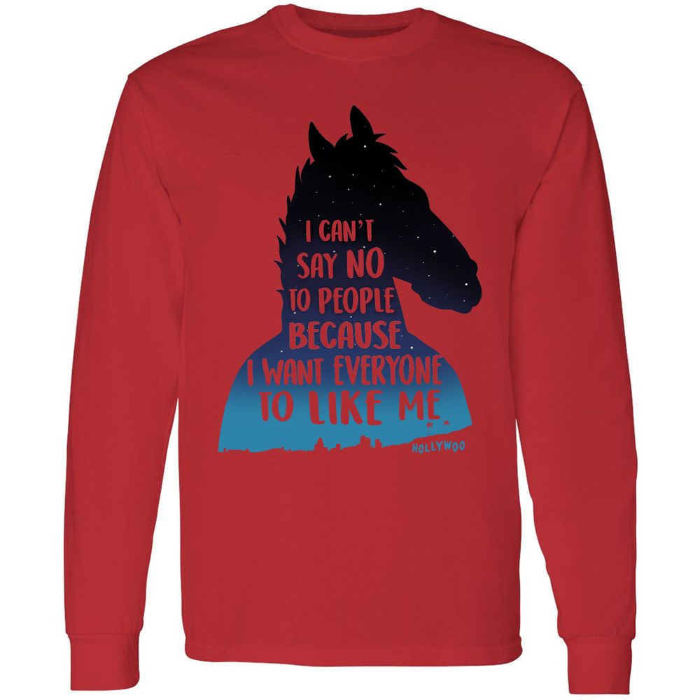 Long Sleeve T-Shirt - JLF587SS - Red - 14