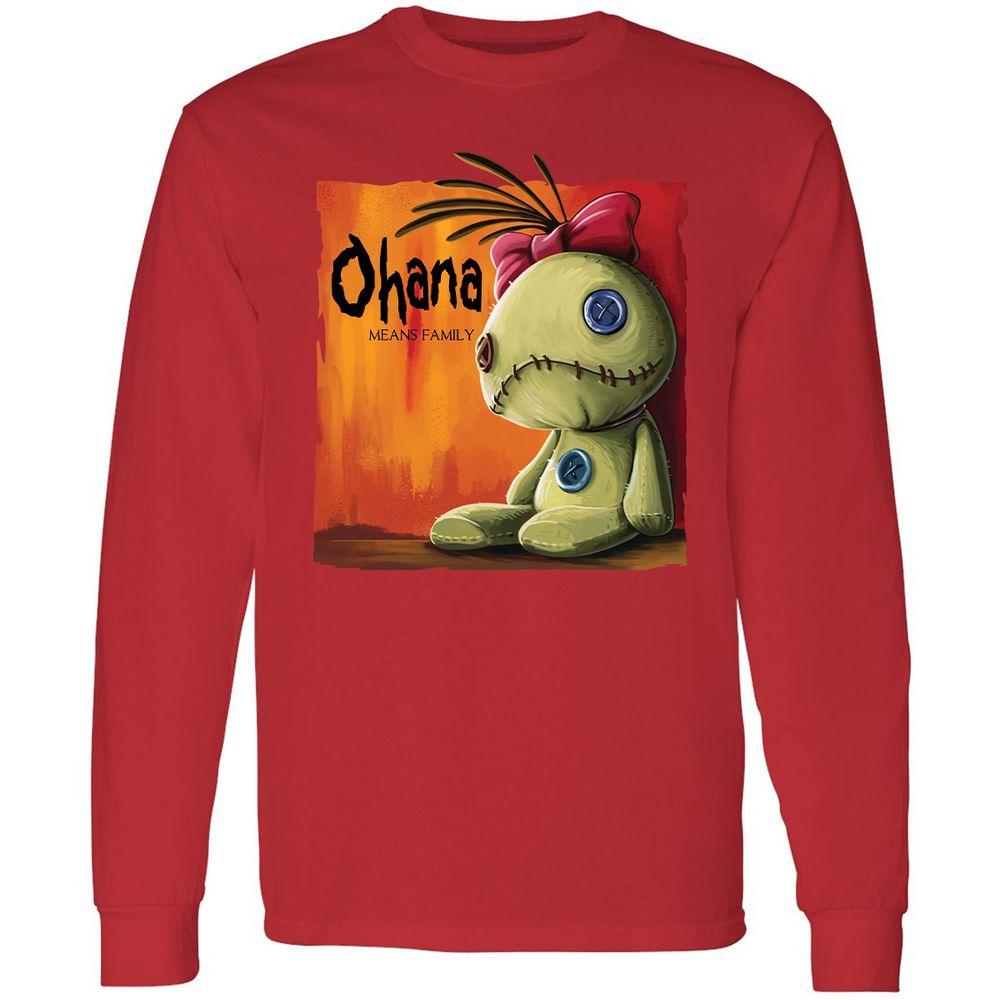 Long Sleeve T-Shirt - J7UUGSV3 - Red - 14