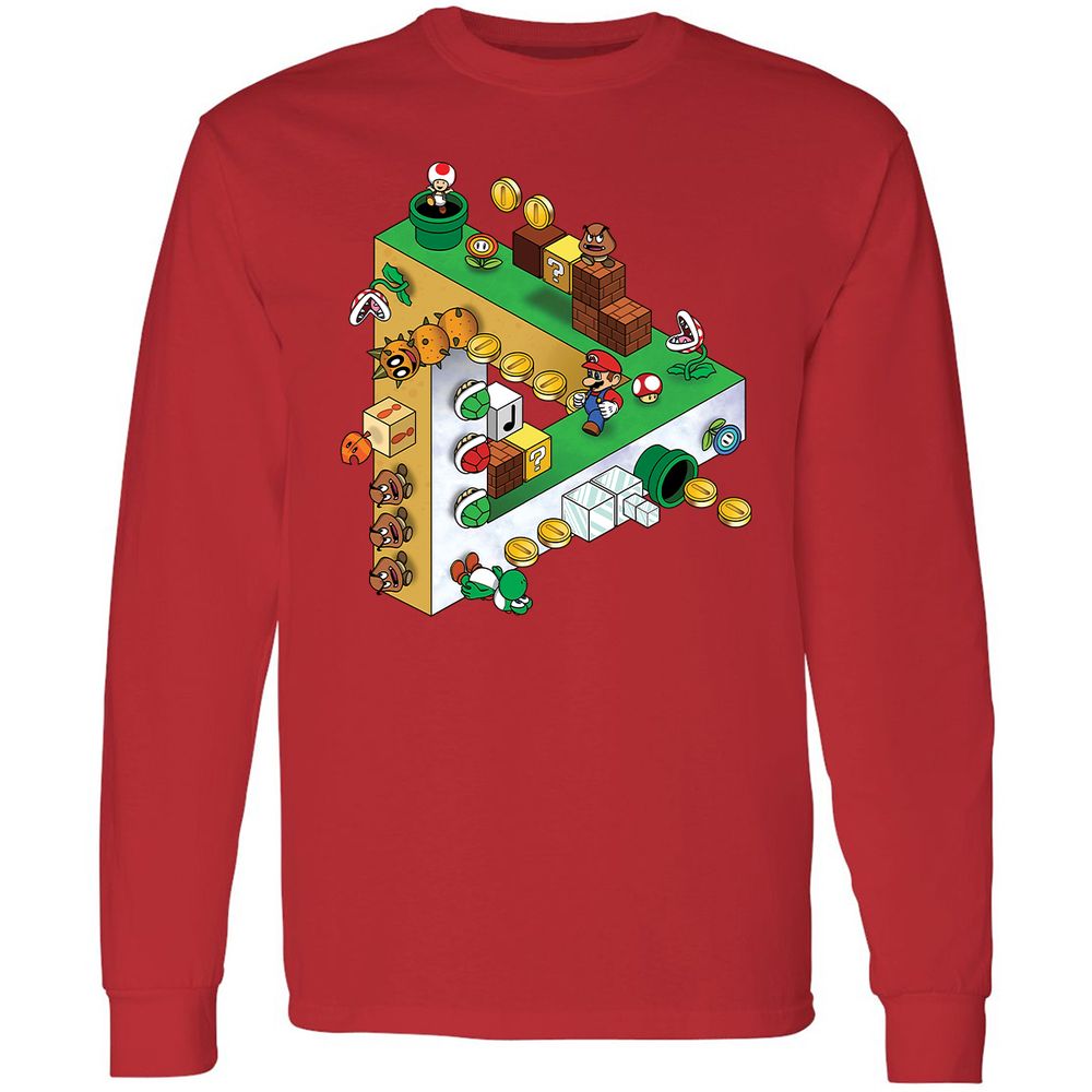 Long Sleeve T-Shirt - 5QC3UQ9H - Red - 14
