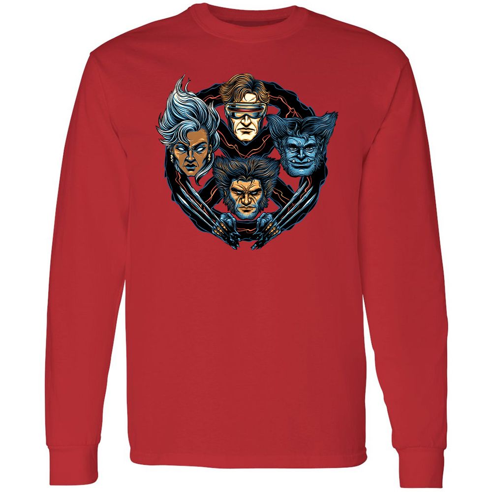 Long Sleeve T-Shirt - F3CBHWG2 - Red - 14