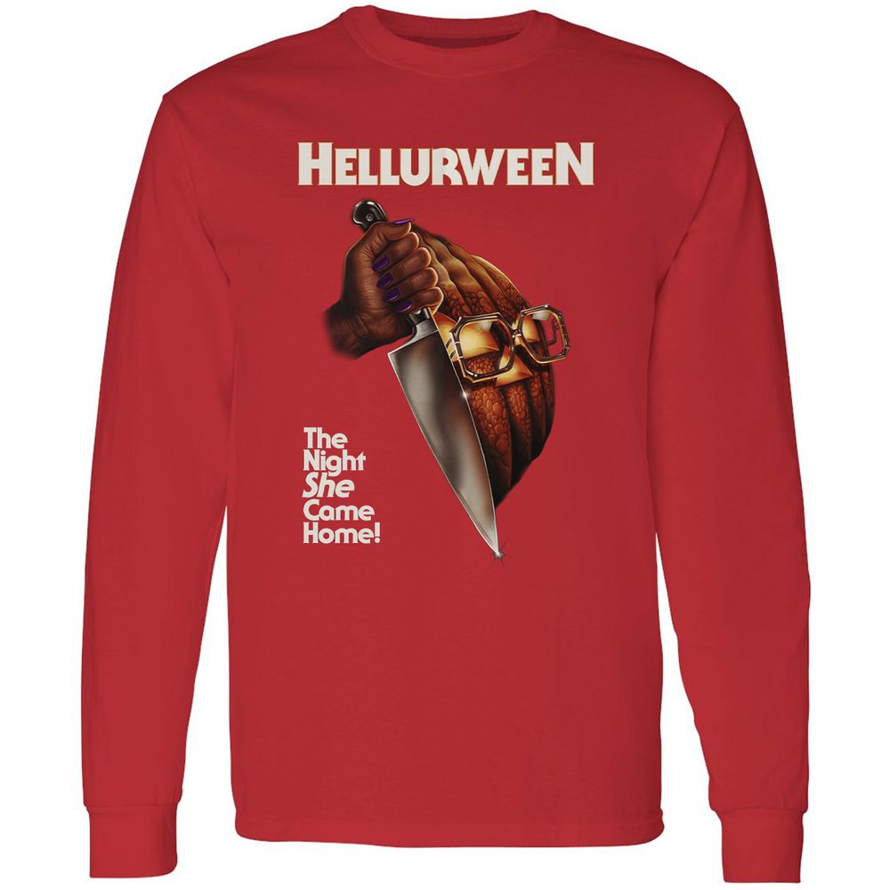 Long Sleeve T-Shirt - 8F7VSQPC - Red - 14