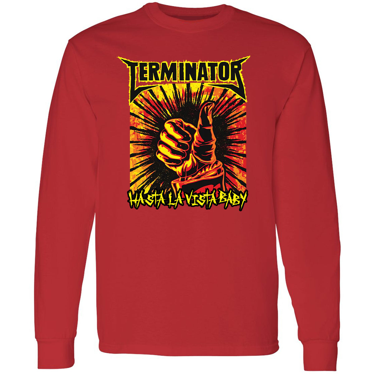 Long Sleeve T-Shirt - N4LPKCVM - Red - 14