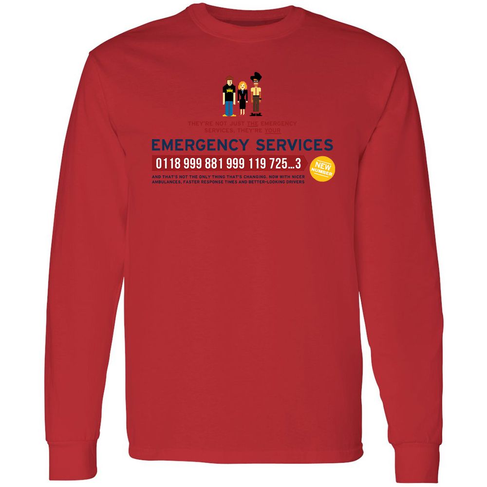 Long Sleeve T-Shirt - PDB65GR8 - Red - 14