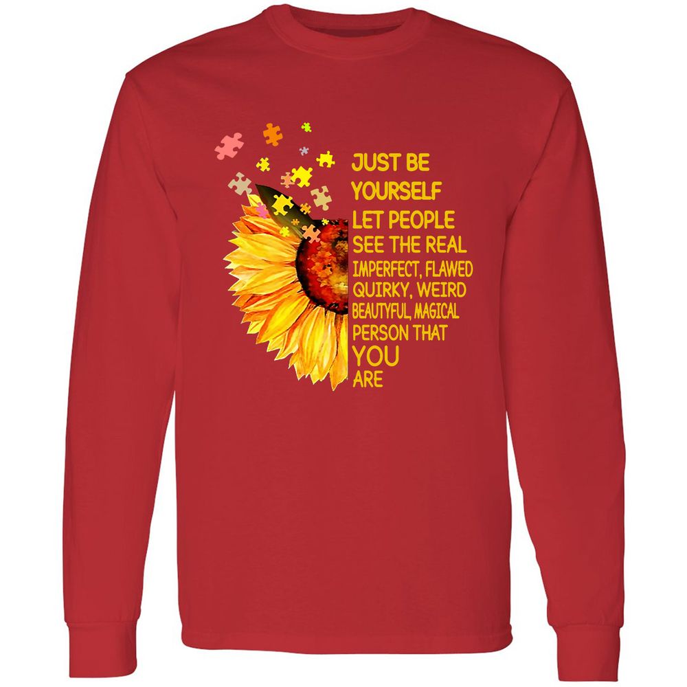 Long Sleeve T-Shirt - MAKLJ3A1 - Red - 14