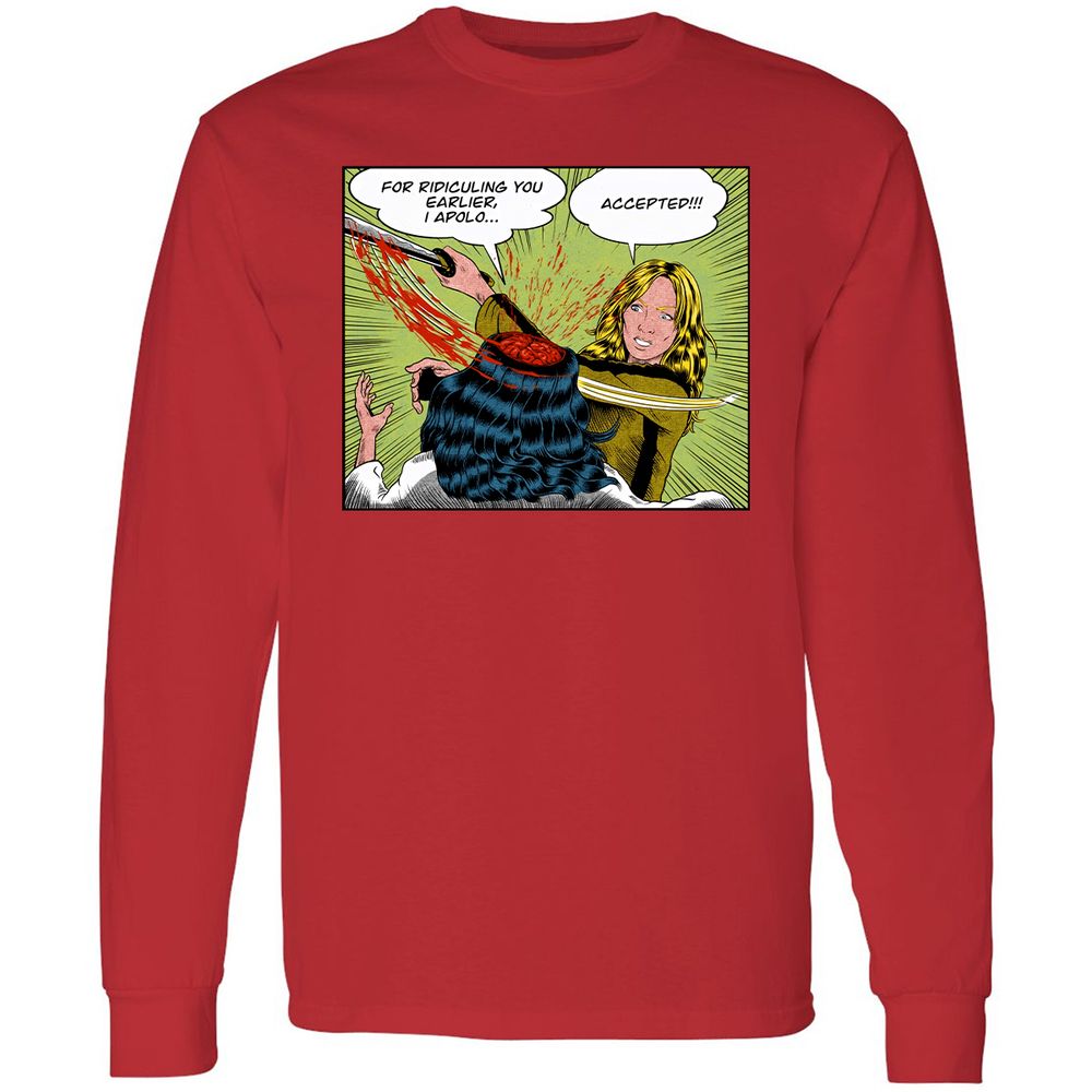 Long Sleeve T-Shirt - 924CGBF2 - Red - 14