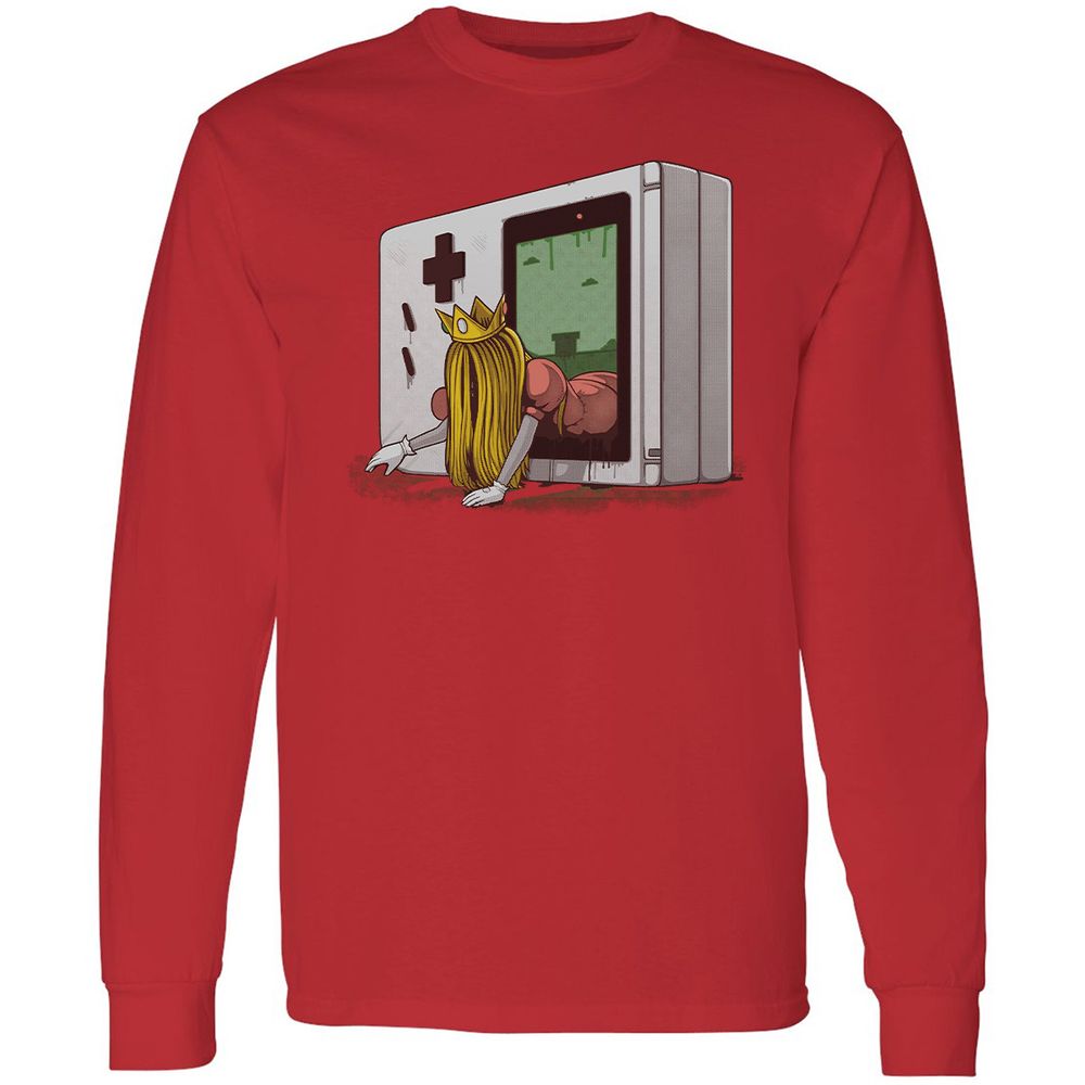 Long Sleeve T-Shirt - VD3BWJD1 - Red - 14