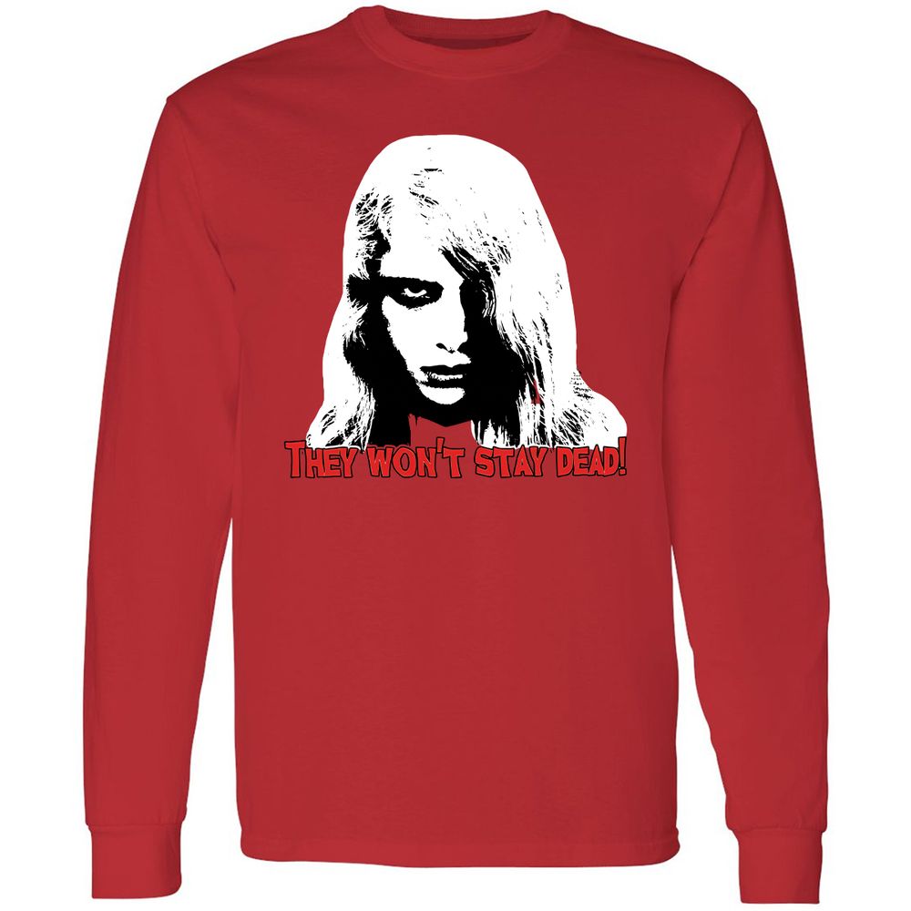Long Sleeve T-Shirt - VHJGNMR8 - Red - 14