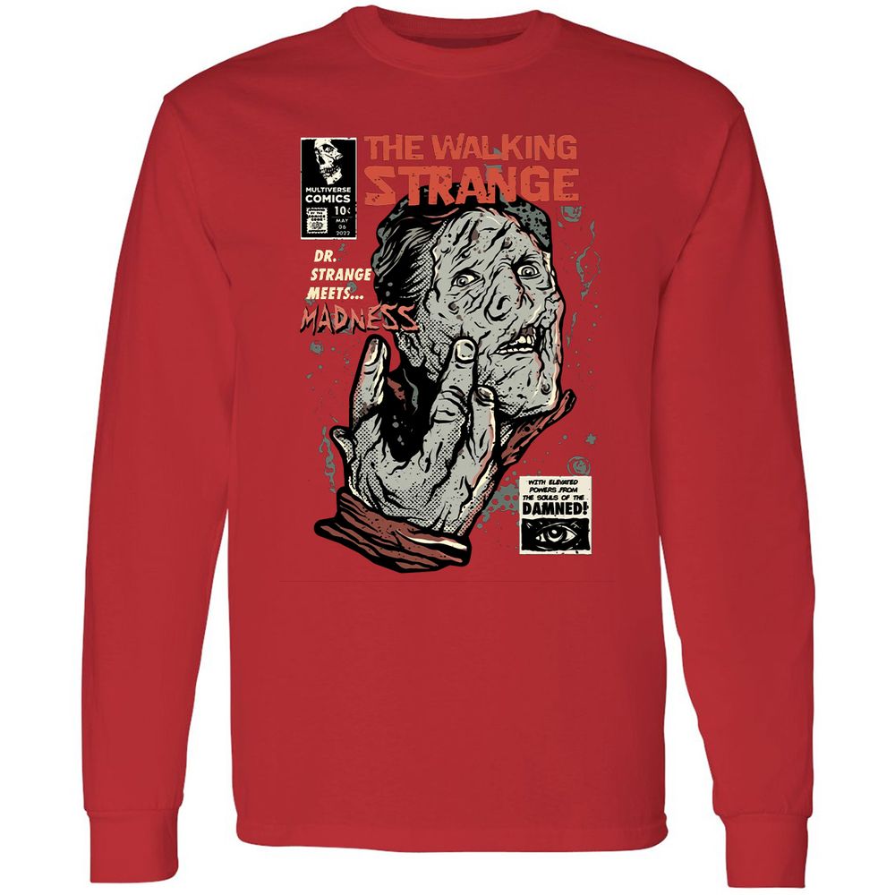 Long Sleeve T-Shirt - YEWEL1U3 - Red - 14