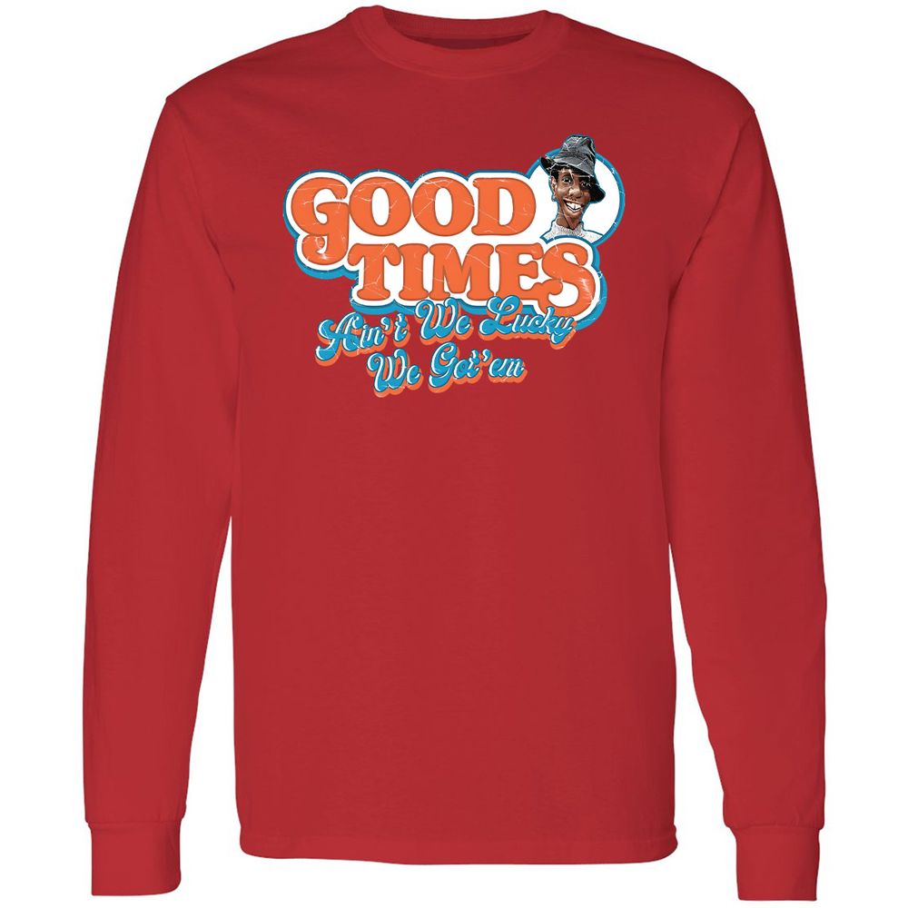 Long Sleeve T-Shirt - PVSWYZQU - Red - 14