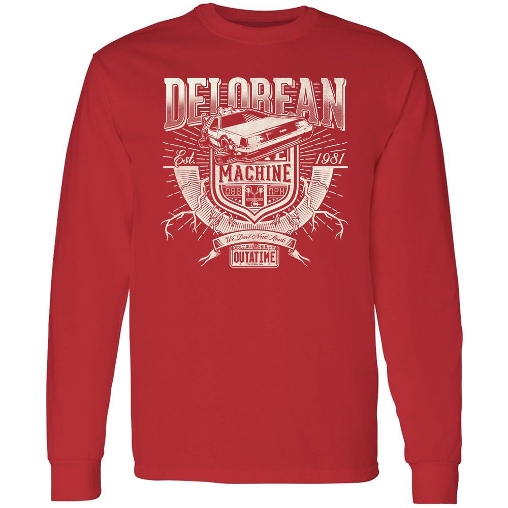 Long Sleeve T-Shirt - QMR2B6KT - Red - 14