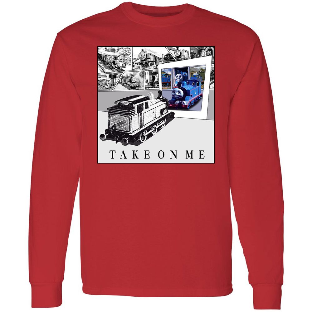 Long Sleeve T-Shirt - 7QH2LYBP - Red - 14