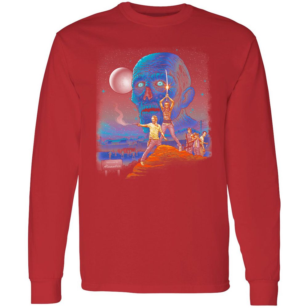 Long Sleeve T-Shirt - TAJ5E98Q - Red - 14