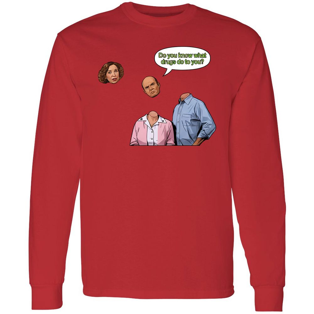 Long Sleeve T-Shirt - L466CKL9 - Red - 14