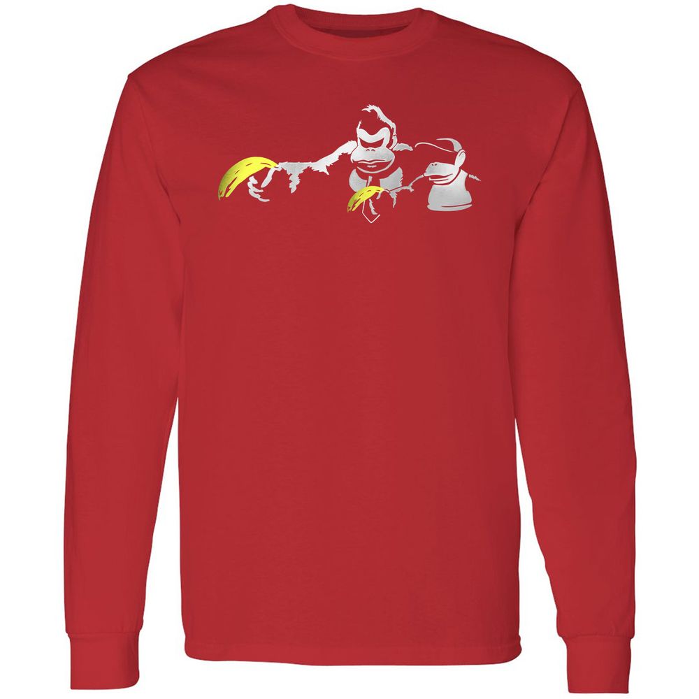 Long Sleeve T-Shirt - 7ZB3SP3F - Red - 14