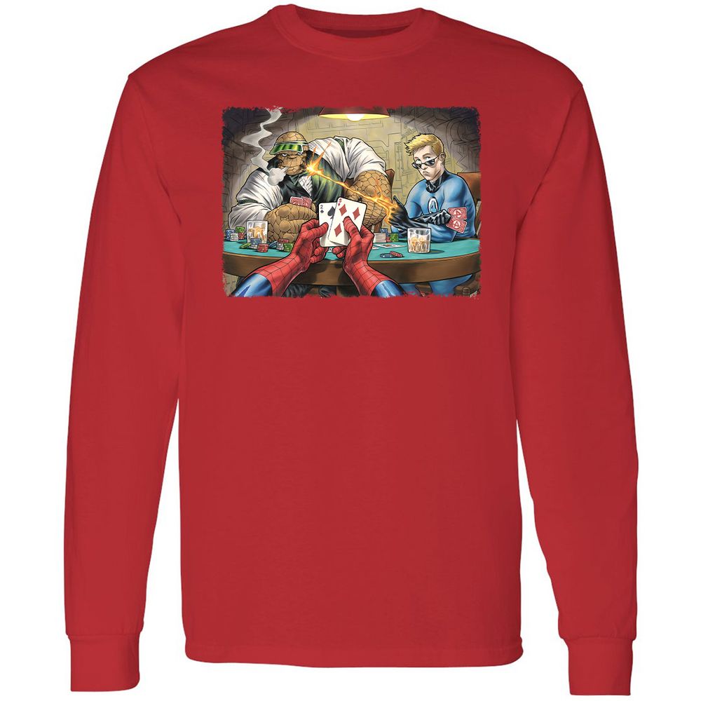 Long Sleeve T-Shirt - ZAZUC7XG - Red - 14