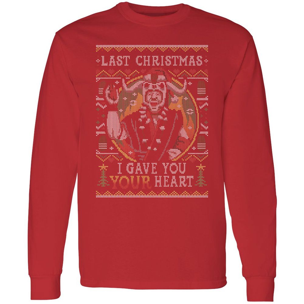 Long Sleeve T-Shirt - GV4JLW4X - Red - 14