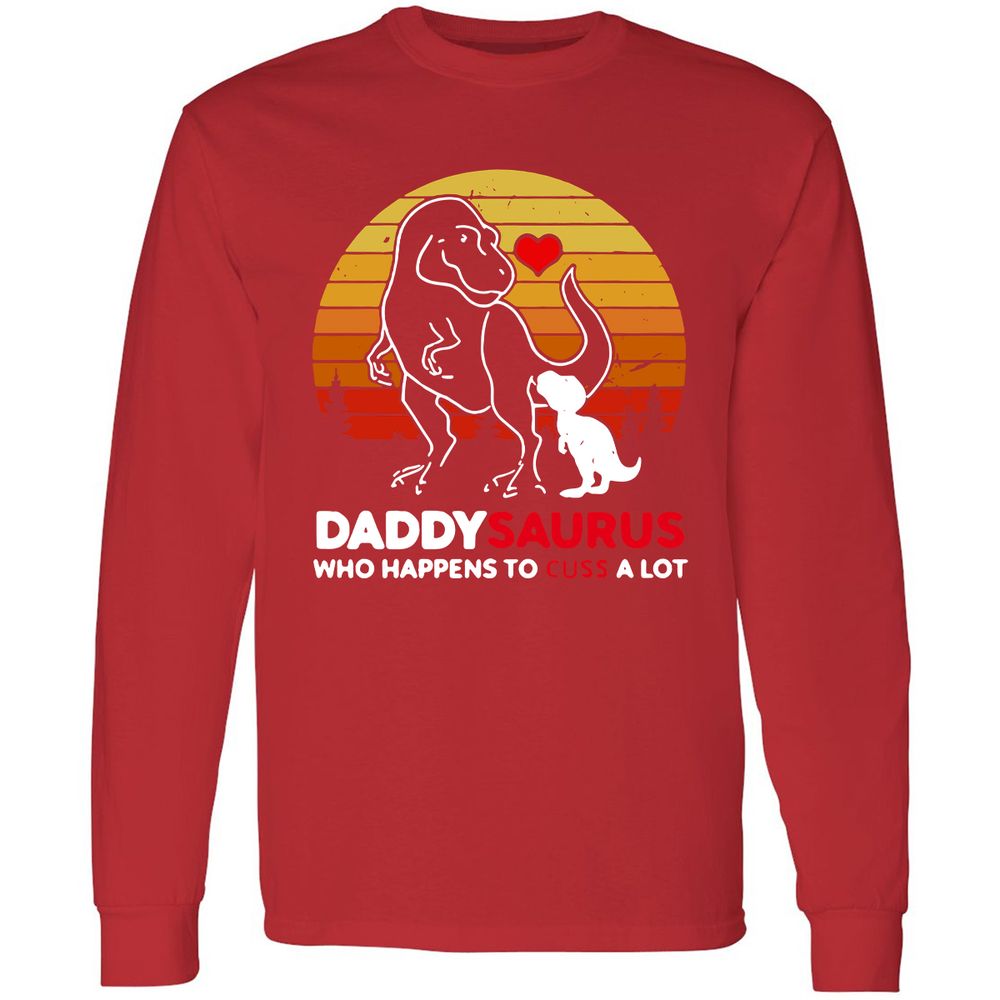 Long Sleeve T-Shirt - 9E4RKSBX - Red - 14