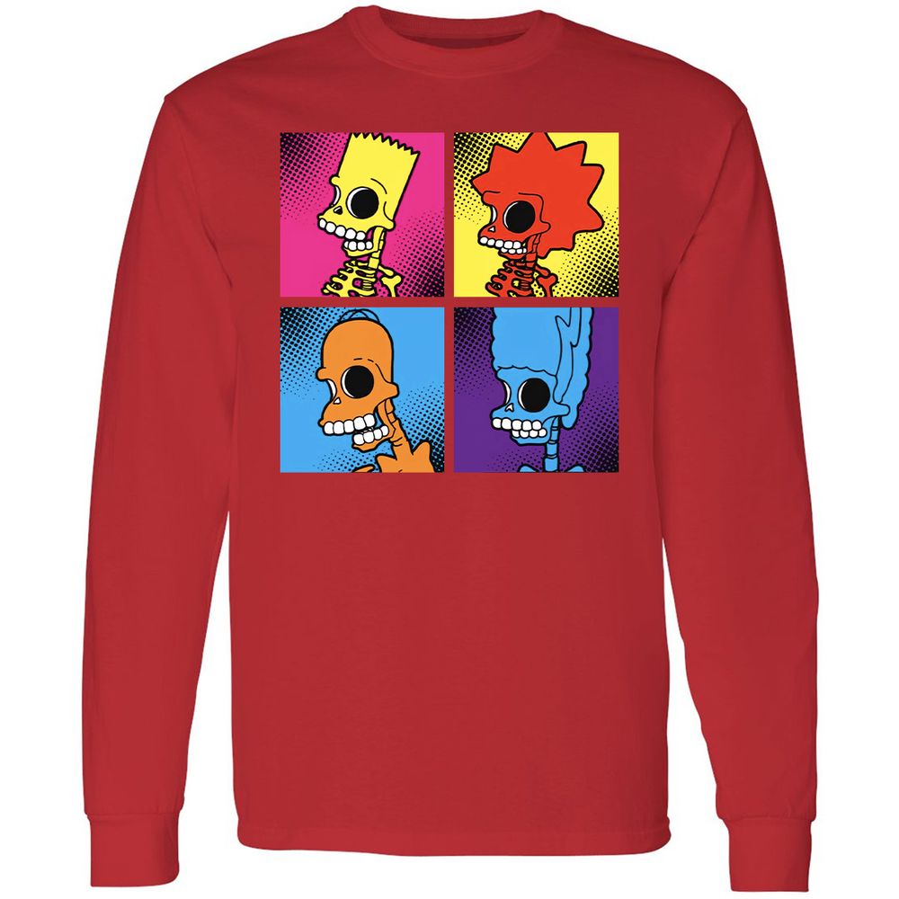 Long Sleeve T-Shirt - DF2GKDK4 - Red - 14