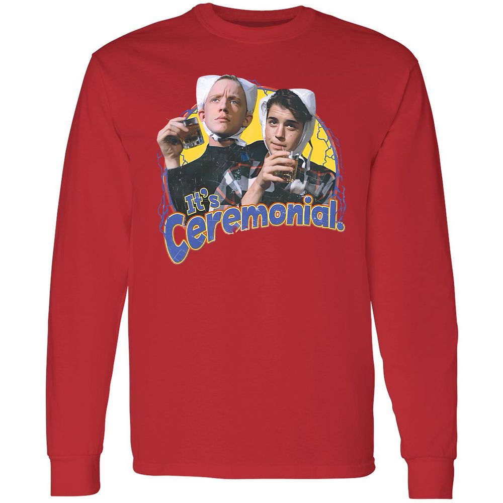 Long Sleeve T-Shirt - BBP7ZDFD - Red - 14