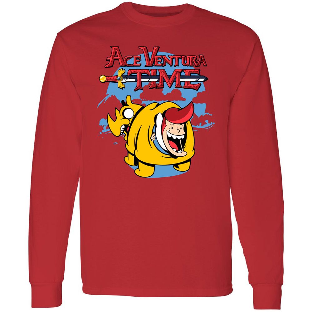 Long Sleeve T-Shirt - G9R6B53F - Red - 14