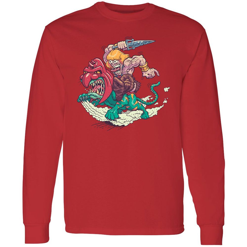 Long Sleeve T-Shirt - YTJ3F57W - Red - 14