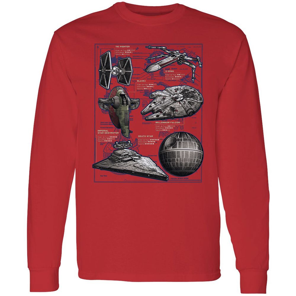 Long Sleeve T-Shirt - C9HYLYR7 - Red - 14