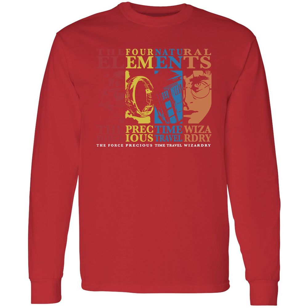 Long Sleeve T-Shirt - AQM21Y8D - Red - 14