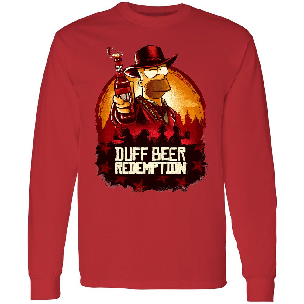 Long Sleeve T-Shirt - QAX9XERD - Red - 14