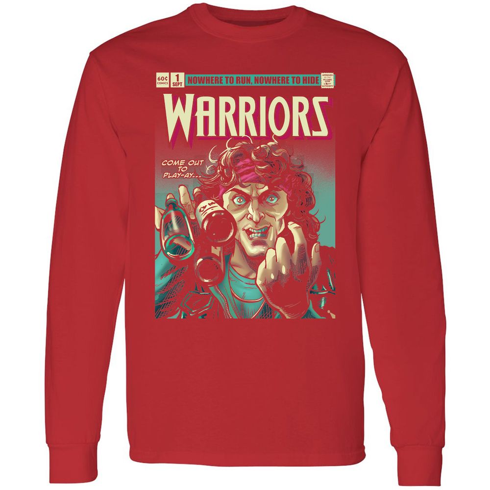 Long Sleeve T-Shirt - Z5H2D6C7 - Red - 14