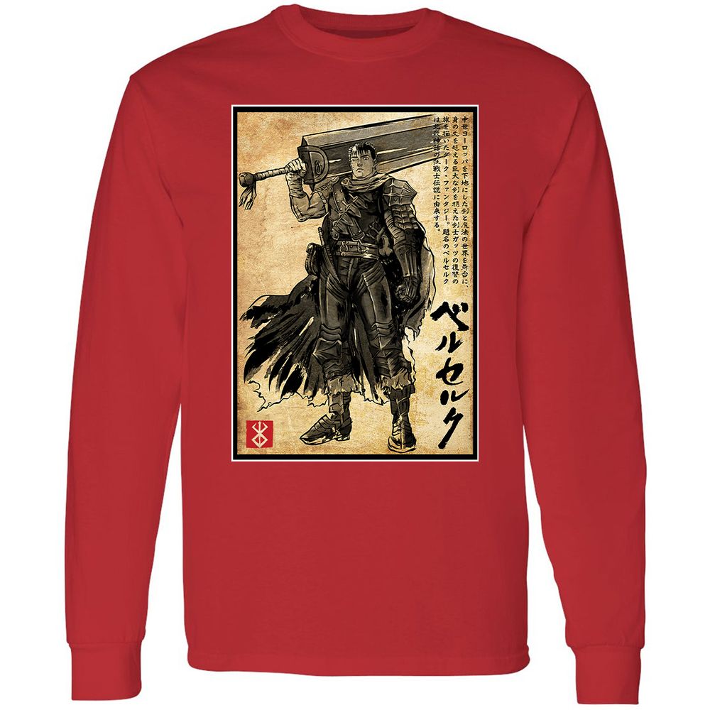 Long Sleeve T-Shirt - QU831KR6 - Red - 14