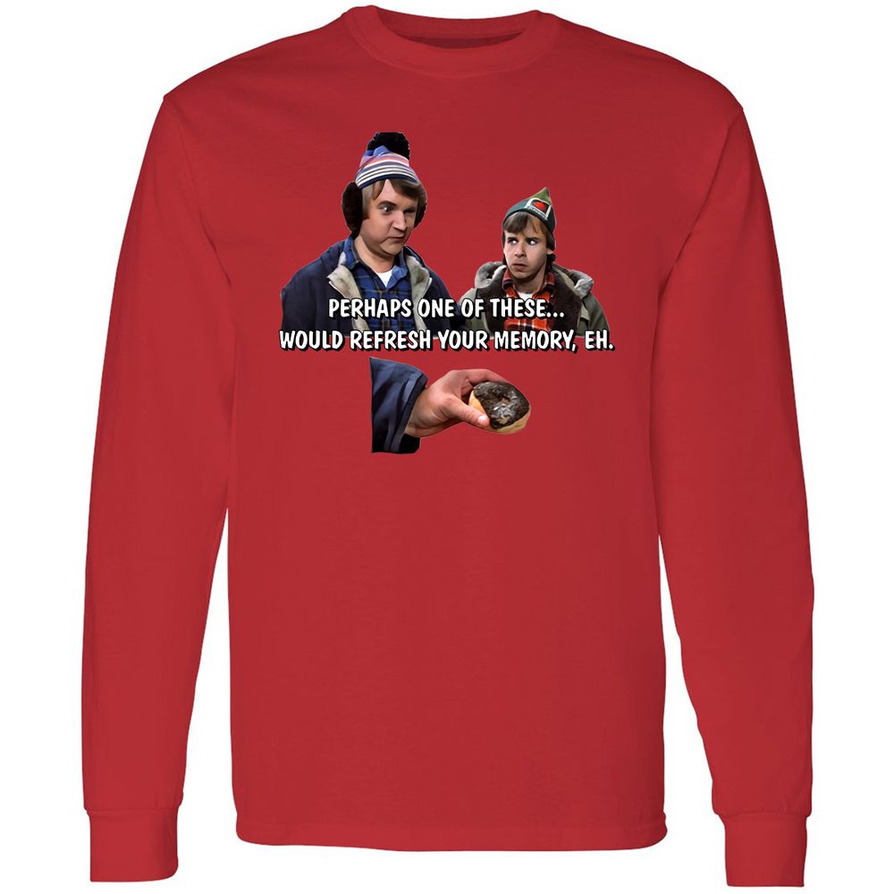 Long Sleeve T-Shirt - AZPXZAGQ - Red - 14