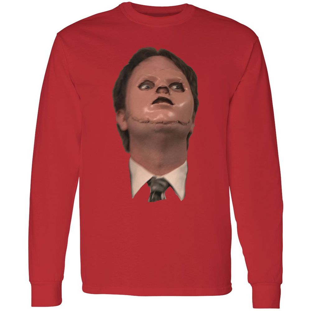 Long Sleeve T-Shirt - QVR9MKYB - Red - 14