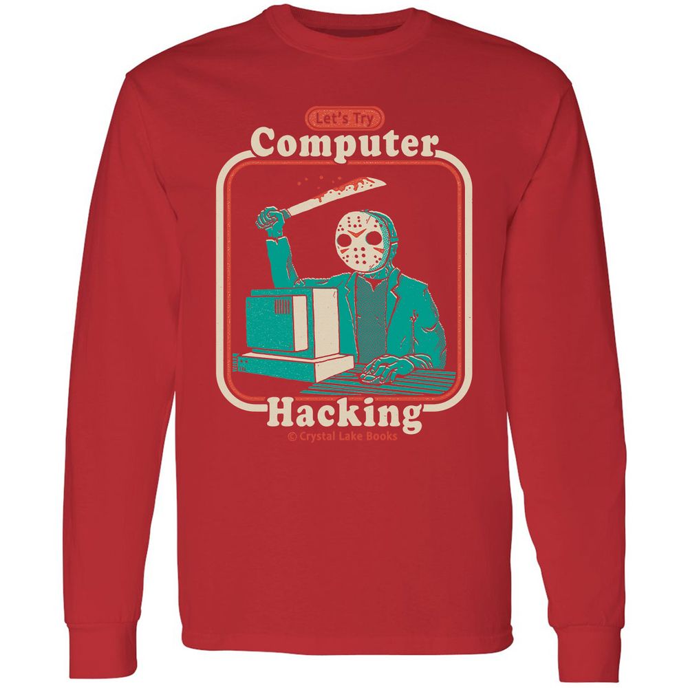 Long Sleeve T-Shirt - 2ZD9MV7H - Red - 14