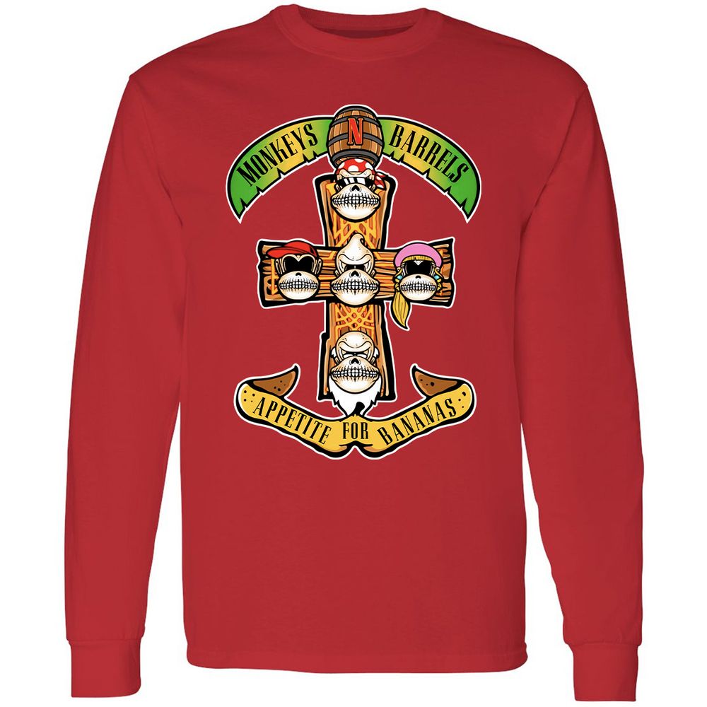 Long Sleeve T-Shirt - LTR859GH - Red - 14